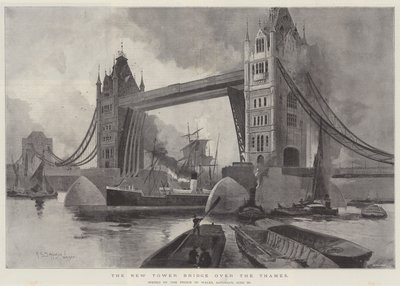Le nouveau Tower Bridge sur la Tamise, inauguré par le Prince de Galles, samedi 30 juin - Henry Charles Seppings Wright